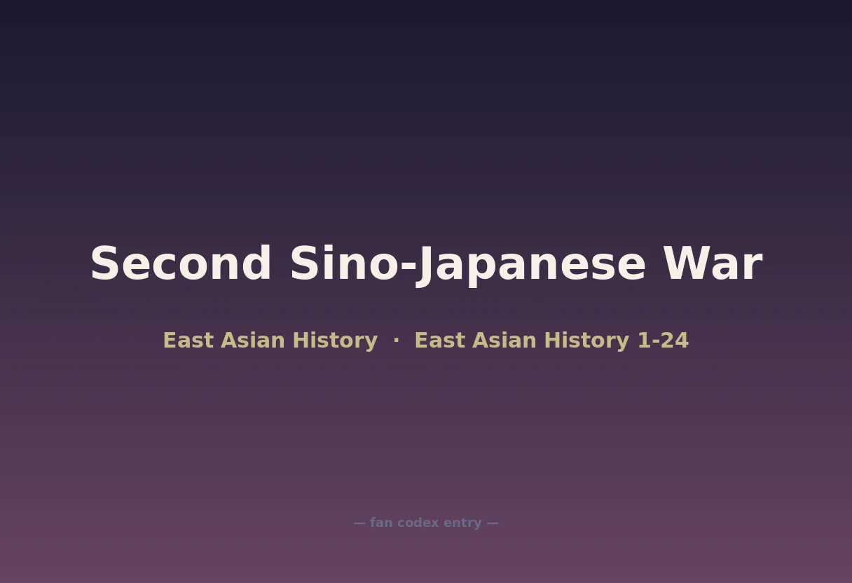 Second Sino-Japanese War