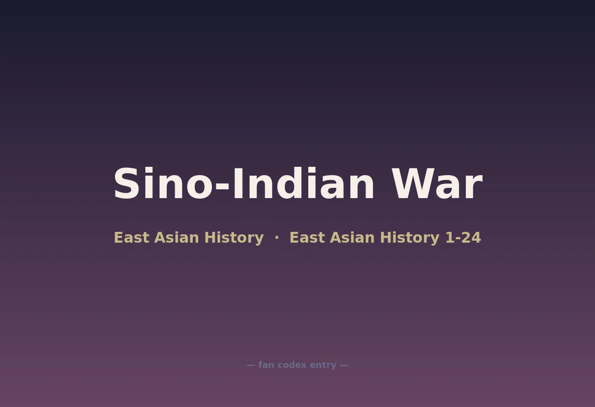 Sino-Indian War