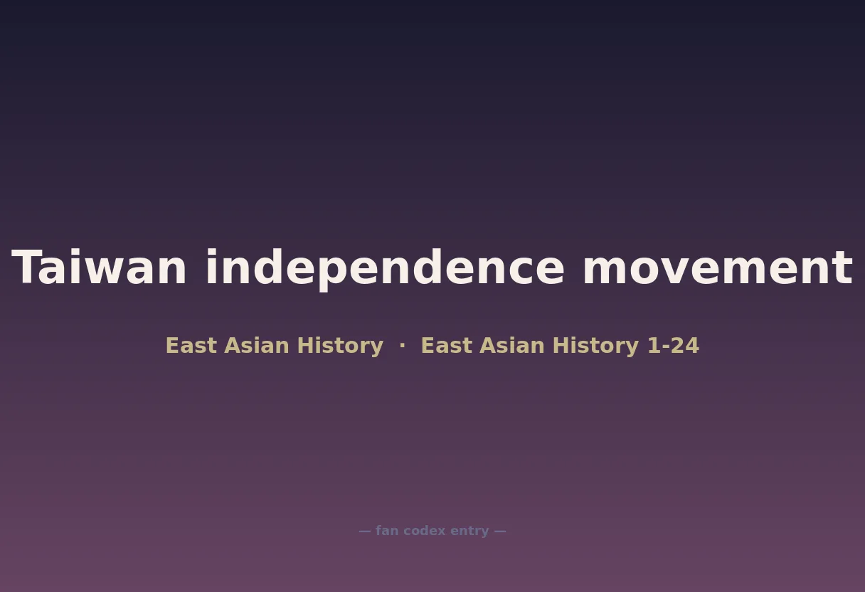 Taiwan independence movement