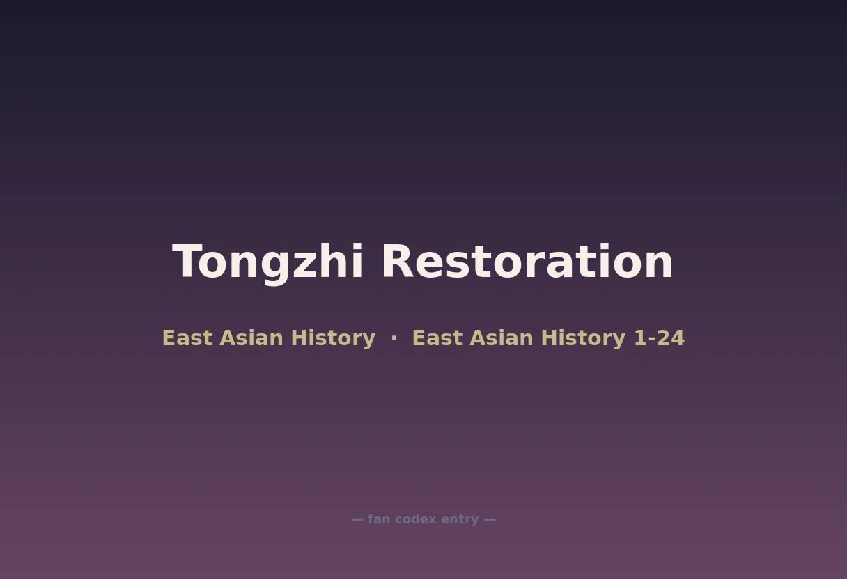 Tongzhi Restoration