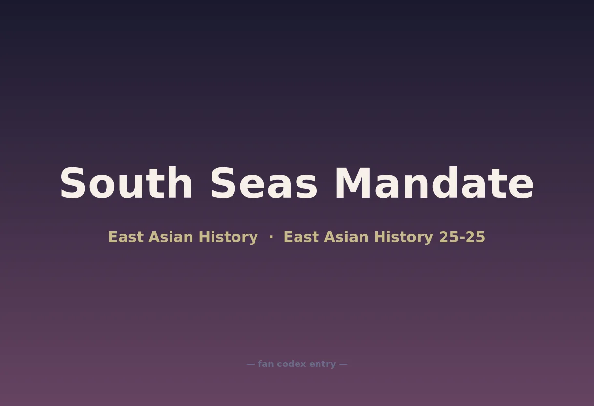 South Seas Mandate